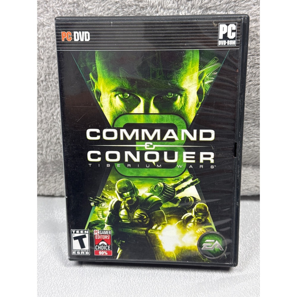 EA Command & Conquer 3 Tiberium Wars PC N/A Black RTS Strategy Video Game
